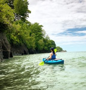 Kayaking Lake Erie in North East, PA